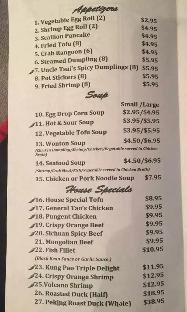 Tsai’s Chinese Bistro