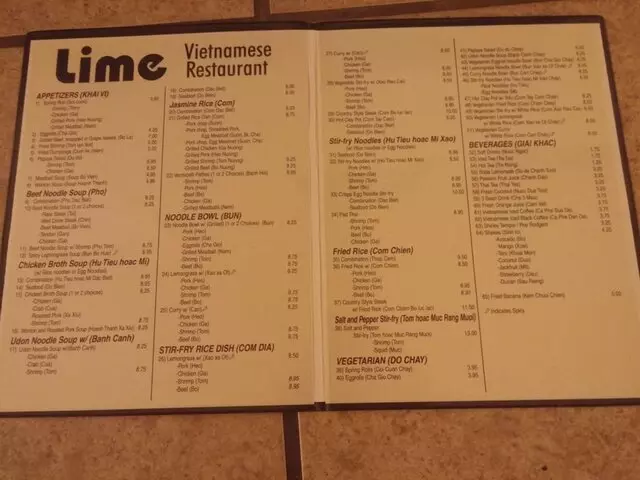 Lime Vietnamese Restaurant