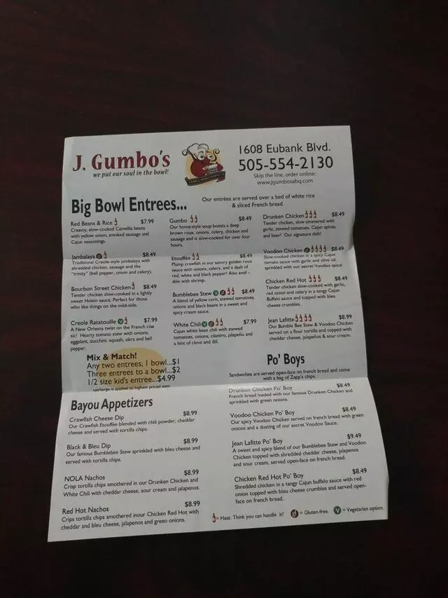 J. Gumbo’s