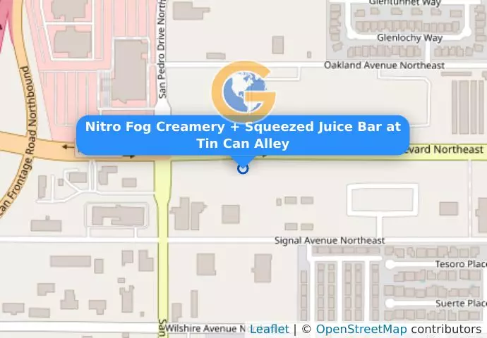 Nitro Fog Creamery + Squeezed Juice Bar at Tin Can Alley
