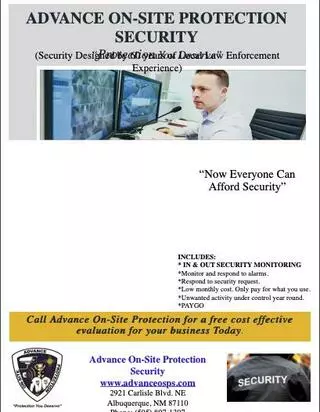 Advance On-Site Protection Security