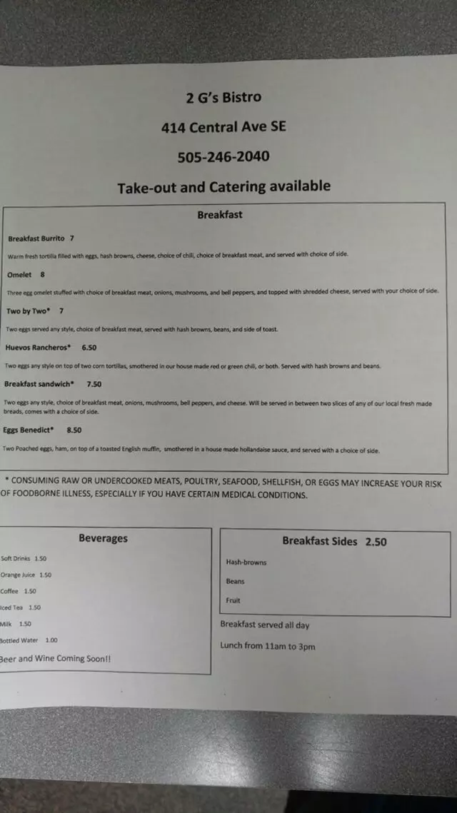 2G’s Bistro