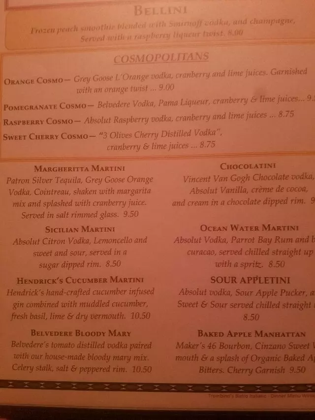 Trombino’s Bistro Italiano