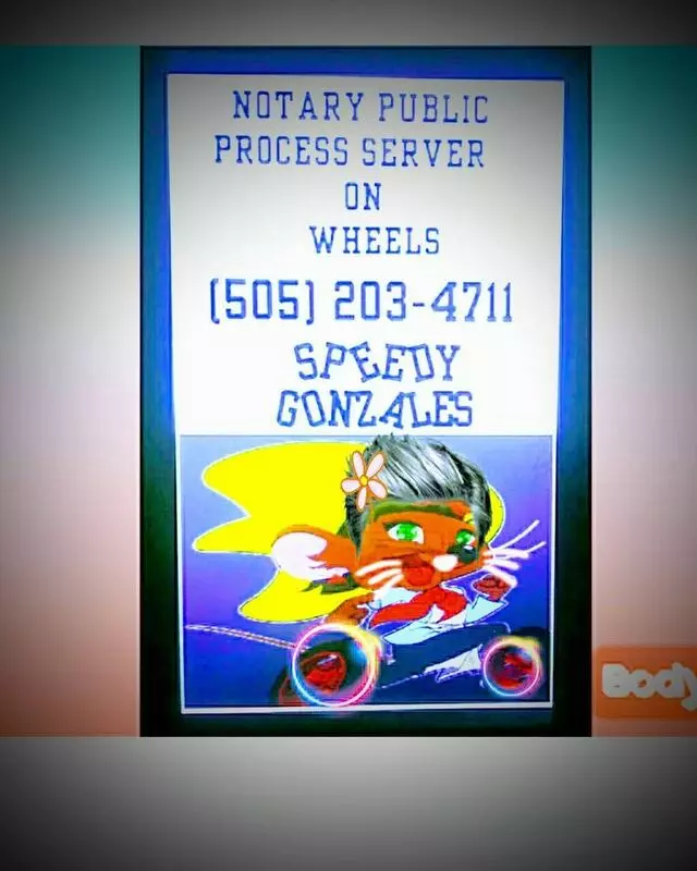 Speedy Gonzales Notary Public On Wheels