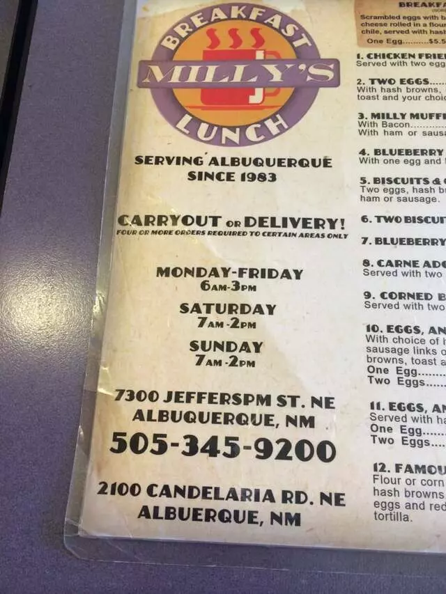 Milly’s Sandwich Shop
