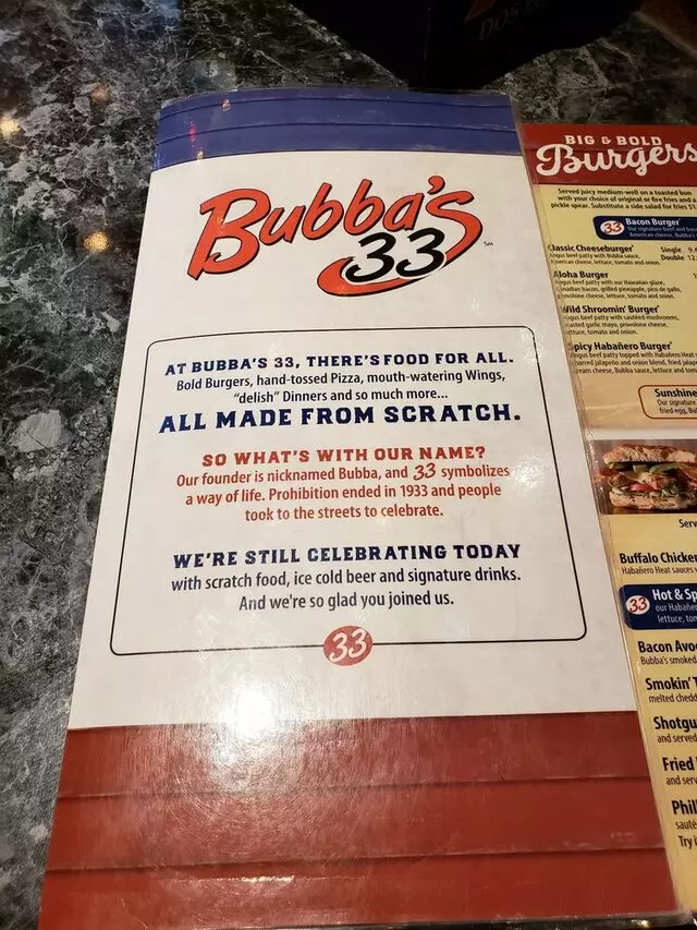 Bubba’s 33