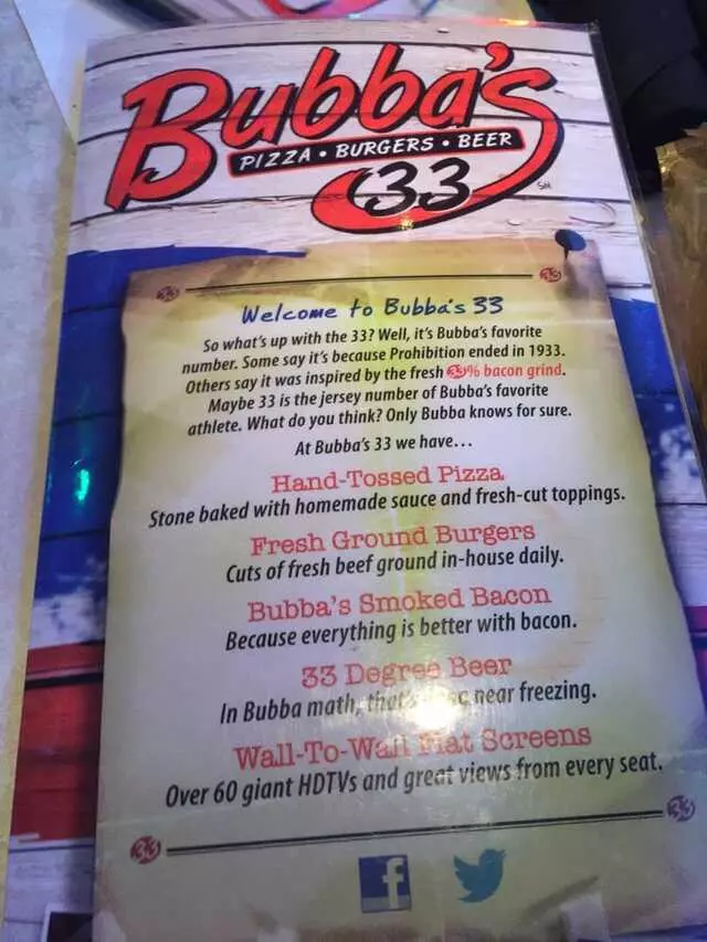 Bubba’s 33