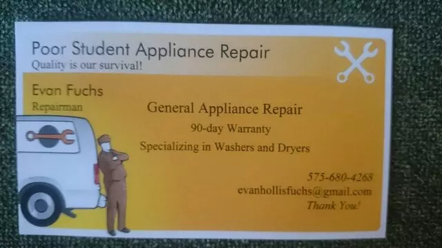 Poor Student Appliance Repair