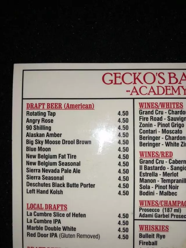 Gecko’s Bar & Tapas
