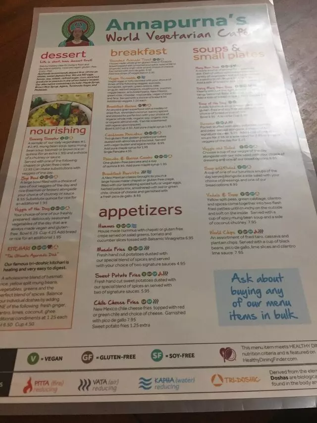 Annapurna’s World Vegetarian Cafe