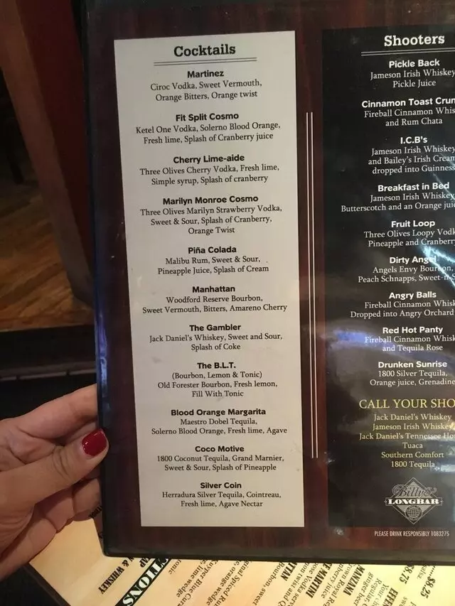 Billy’s Long Bar