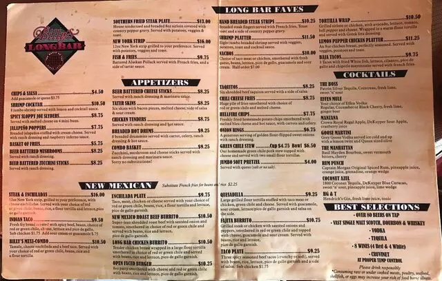 Billy’s Long Bar