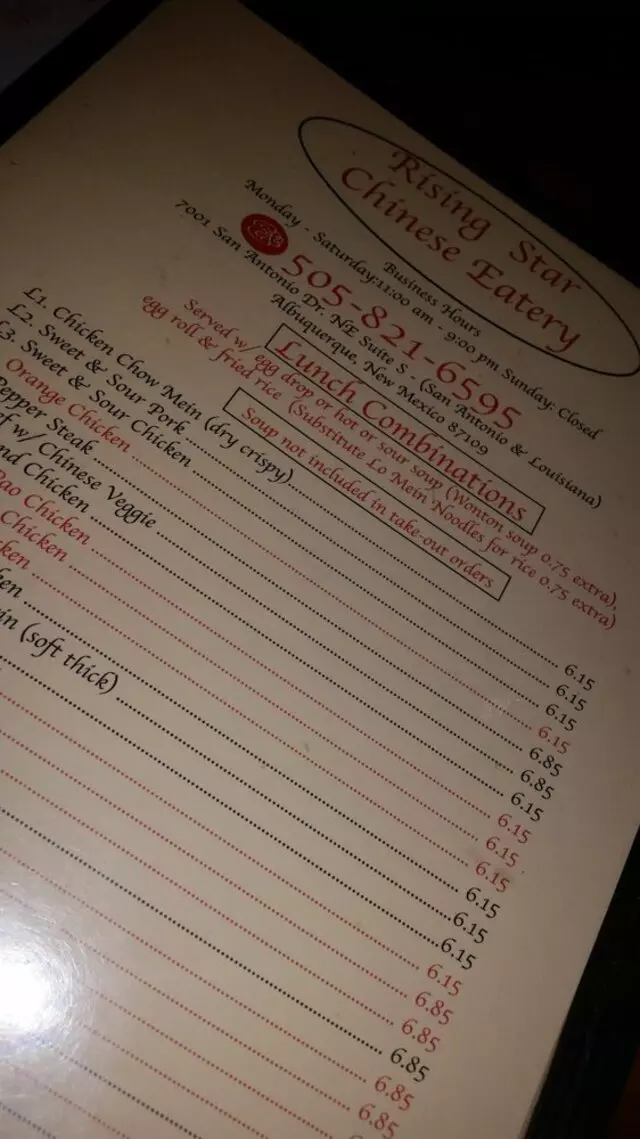 Rising Star Chinese Eatery