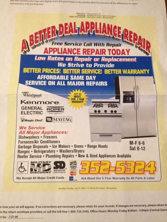 A Better Deal Appliance Repair