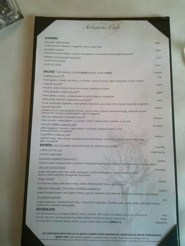 Artichoke Cafe